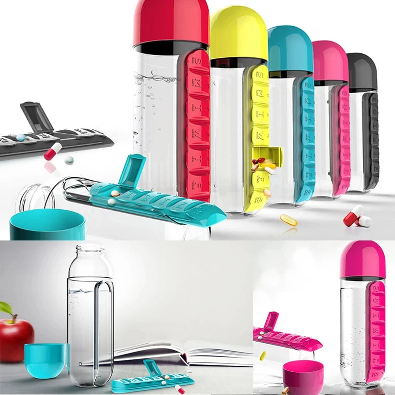 Mr VitaBottle™ - Water Bottle & Pill Container