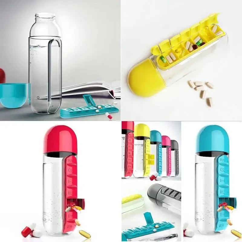 Mr VitaBottle™ - Water Bottle & Pill Container