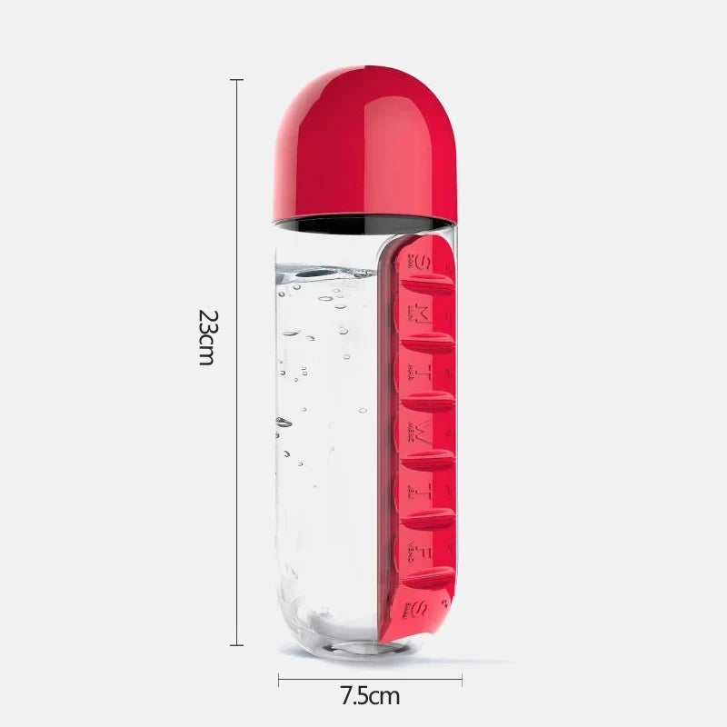 Mr VitaBottle™ - Water Bottle & Pill Container