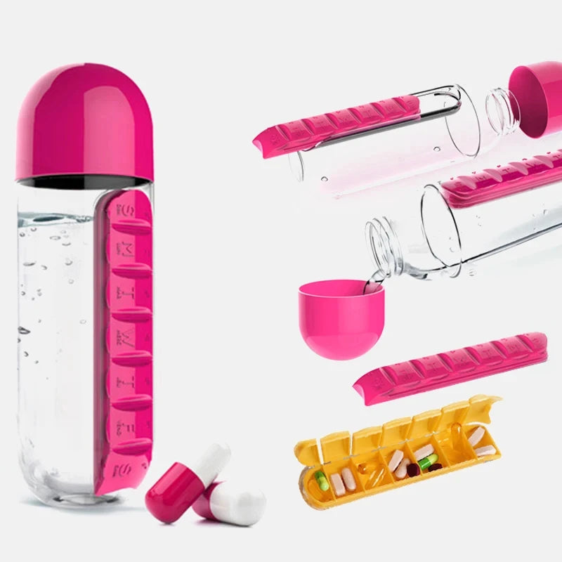 Mr VitaBottle™ - Water Bottle & Pill Container